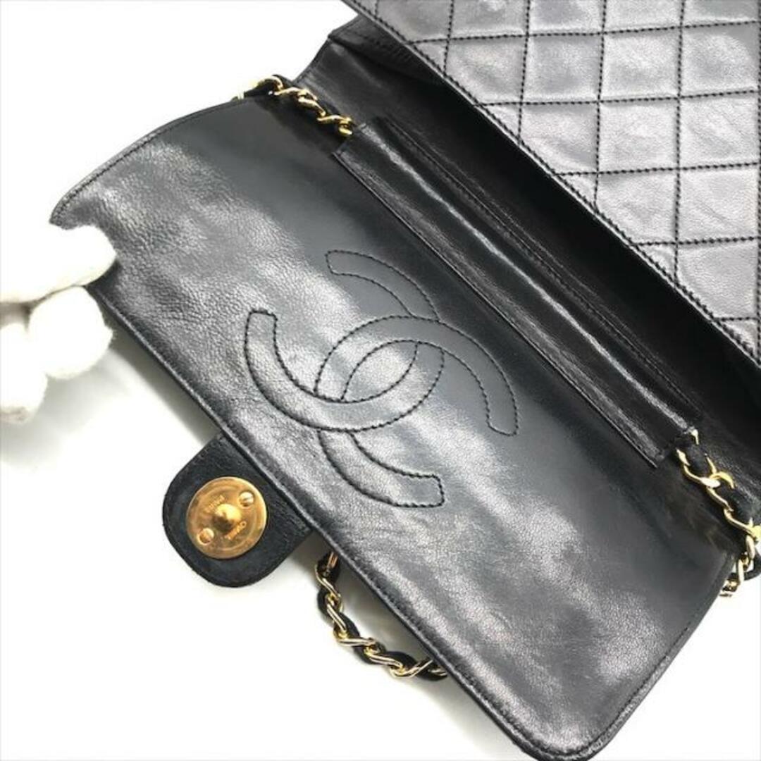 CHANEL(シャネル)の良品 CHANEL シャネル ココマーク マトラッセ ラムスキン プッシュロック チェーン ショルダー バッグ ブラック a3096 レディースのバッグ(ショルダーバッグ)の商品写真