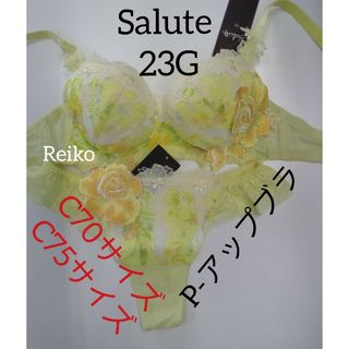 ワコール(Wacoal)のSalute◆23G◆P-アップブラ&ソングM　Ｌサイズ♥(ブラ&ショーツセット)