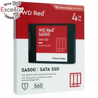 ウェスタンデジタル(Western Digital)のWestern Digital製 SSD　WD Red SA500 NAS SATA WDS400T2R0A　4TB(PC周辺機器)