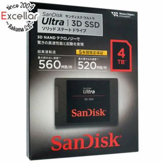 サンディスク(SanDisk)のSANDISK　Ultra 3D SSD 4TB　SDSSDH3-4T00-J26(PC周辺機器)