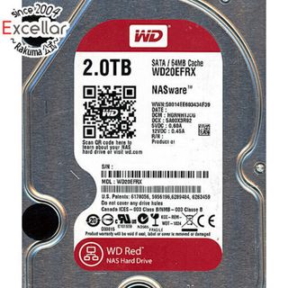 ウェスタンデジタル(Western Digital)のWestern Digital製HDD WD20EFRX 2TB SATA600 4000～5000時間以内(PC周辺機器)