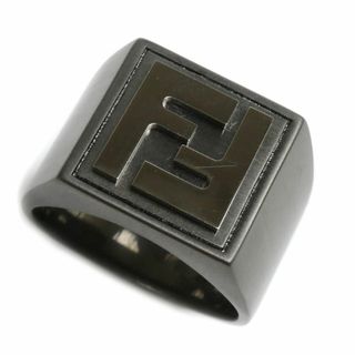 FENDI フェンディ ルテニウム フォーエバー スクエア ルテニウム リング・指輪 7AJ501 21.5号 18.3g メンズ【中古】【美品】