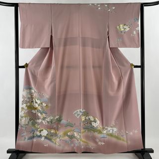 訪問着 身丈158.5cm 裄丈63cm 正絹 秀品 【中古】(着物)