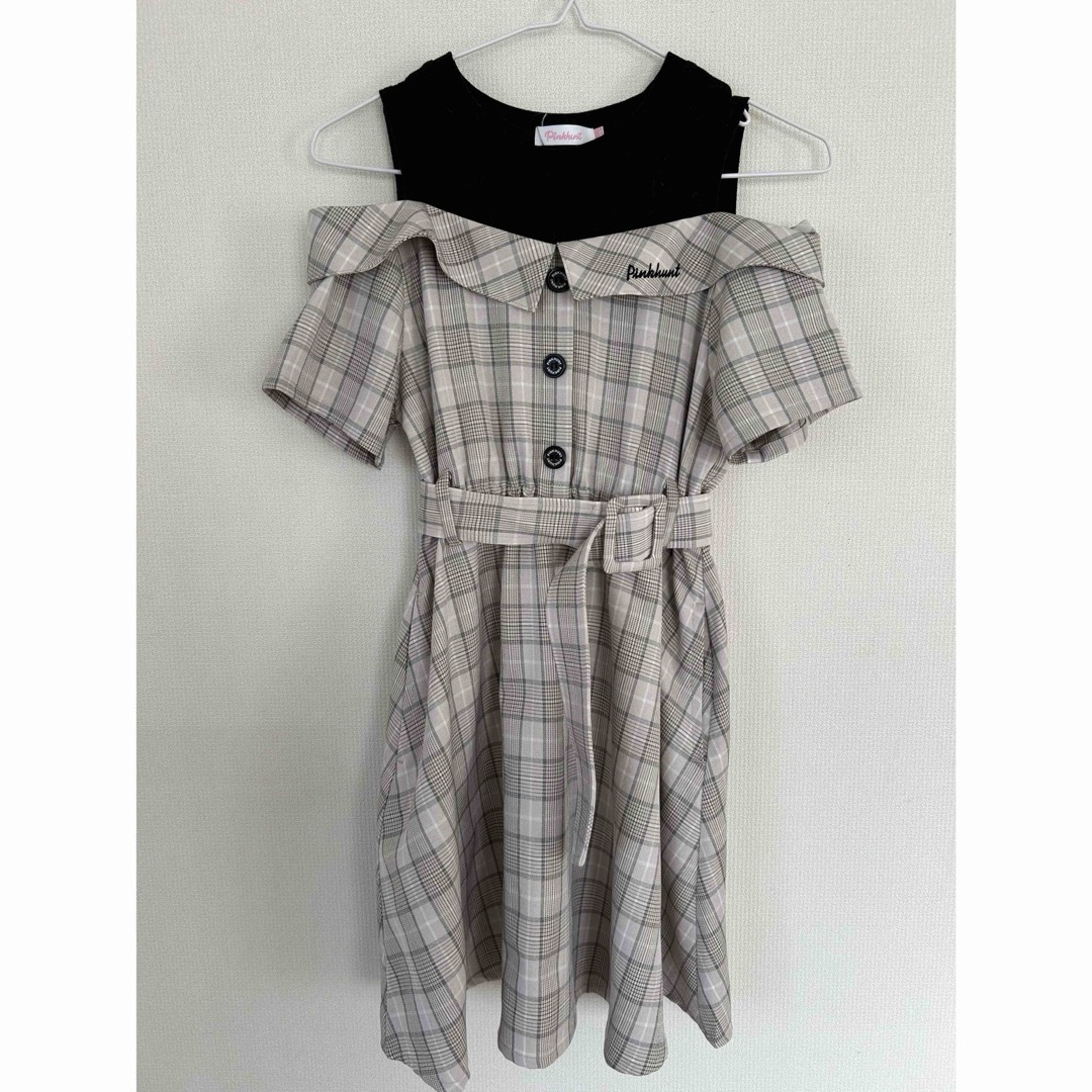 120センチ(XS)☆Pinkhuntワンピース☆ キッズ/ベビー/マタニティのキッズ服女の子用(90cm~)(ワンピース)の商品写真