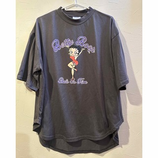 Betty Boop  Tシャツ　グレー(Tシャツ(半袖/袖なし))