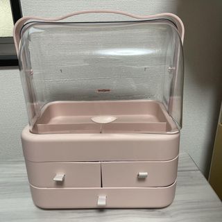 メイクボックス ピンク 新品未使用 大型 大容量 shinamachi シナマチ(小物入れ)