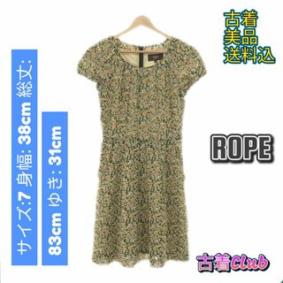 ロペ(ROPE’)のロペ ワンピース ミニ 半袖 クルーネック カジュアル おしゃれ レディース グ(ミニワンピース)