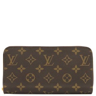 ルイヴィトン(LOUIS VUITTON)のルイヴィトン LOUIS VUITTON 長財布 ジッピー ウォレット モノグラムキャンバス モノグラム ゴールド金具 茶 ラウンドファスナー  M42616 RFID 【箱】【中古】(財布)