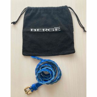 ベルジェ(BERGE)のBERGE 編み ベルト 本革  美品(ベルト)