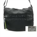 超美品 CHANEL シャネル スポーツライン ナイロンキャンバス ラバー メッ