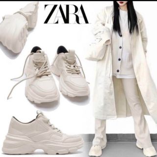 ザラ(ZARA)の新品ZARA人気商品チャンキーソールプリムソールスニーカー(スニーカー)