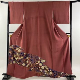 色留袖 身丈158.5cm 裄丈65cm 正絹 美品 秀品 【中古】(着物)