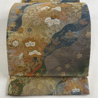 袋帯 美品 秀品 六通 正絹 【中古】(帯)