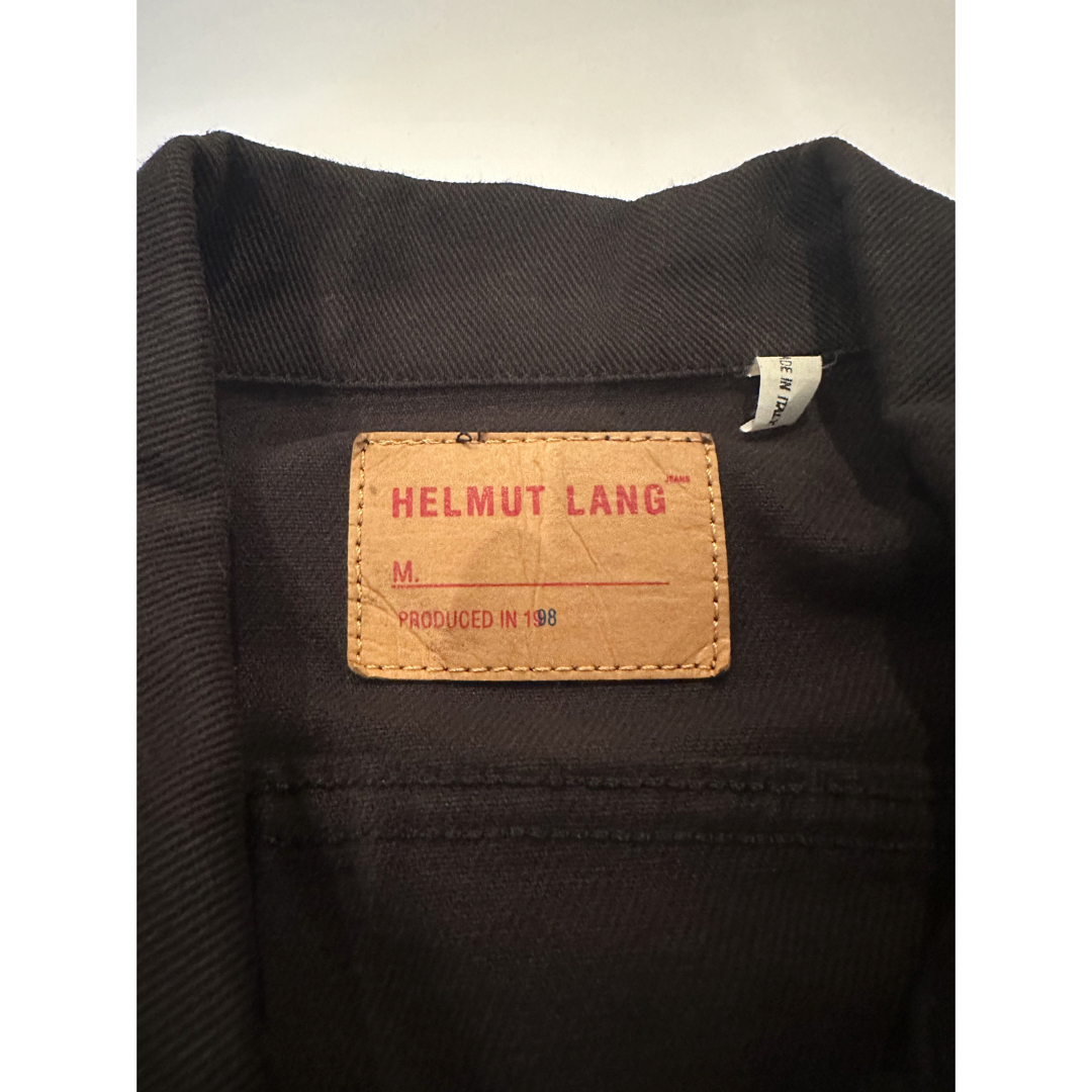 HELMUT LANG(ヘルムートラング)のHELMUT LANG ヘルムートラング 本人期1998 デニムジャケット黒44 メンズのジャケット/アウター(Gジャン/デニムジャケット)の商品写真