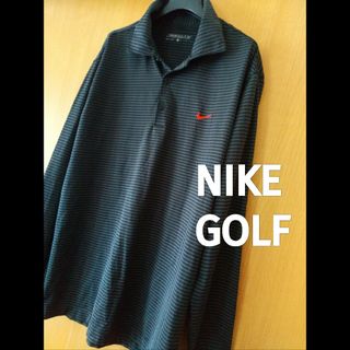 ナイキ(NIKE)のNIKE GOLF★Dry-fit速乾性ストライプシャツナイキゴルフ(ウエア)