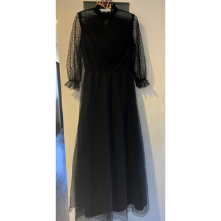 ブラック　ドレス(ロングドレス)
