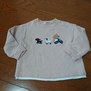 ファミリア(familiar)のファミリア くま 90 ピンク(Tシャツ/カットソー)