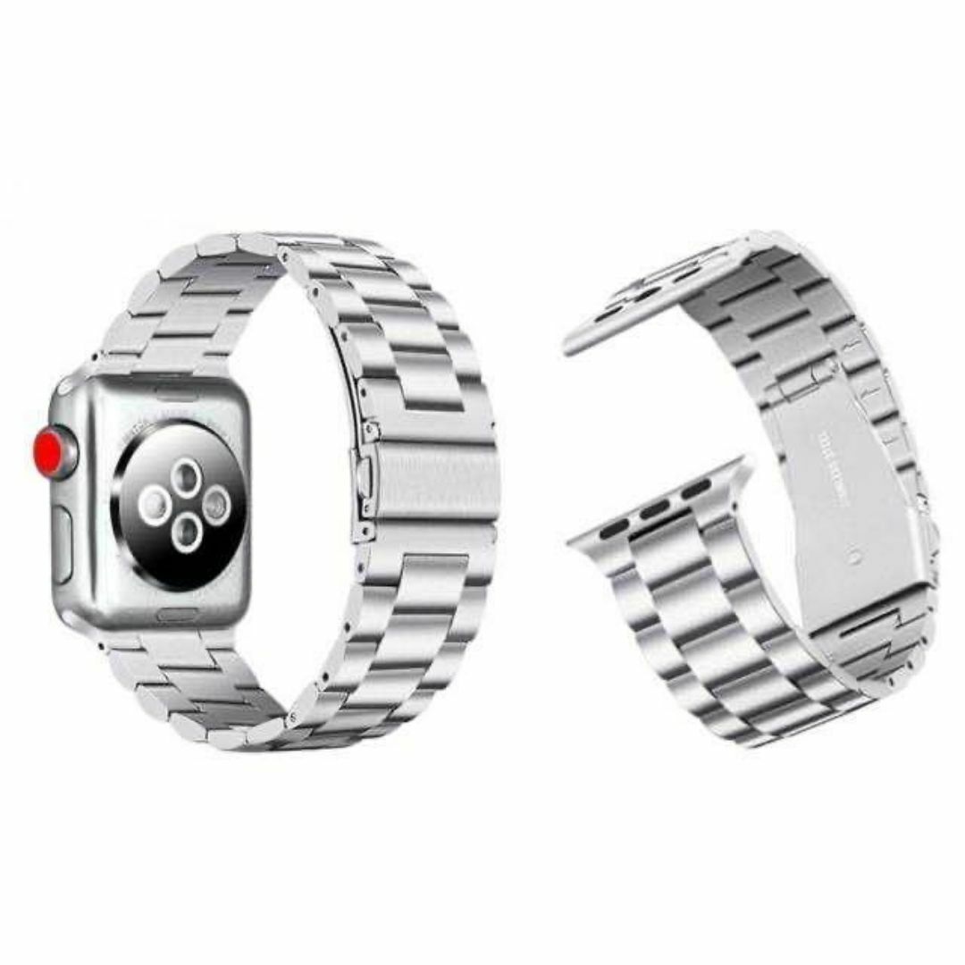 Applewatchアップルウォッチ バンド 40mm ステンレス シルバー メンズの時計(金属ベルト)の商品写真