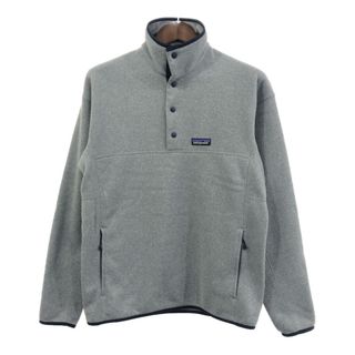 パタゴニア(patagonia)のpatagonia パタゴニア ベターセーター スナップT フリースジャケット アウトドア ワンポイント ライトグレー (メンズ M) 中古 古着 Q6114(その他)