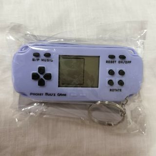 ポータブルミニゲームキーホルダー　パステル青(その他)