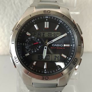 カシオ(CASIO)のカシオメンズ電波ソーラーアナデジビジネス紳士(腕時計(アナログ))