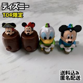 ディズニー(Disney)のDisney ディズニー TDR限定 キーホルダー ガチャ 太鼓 海賊 樽(キャラクターグッズ)