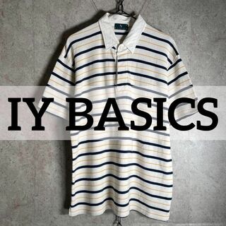 ヴィンテージ(VINTAGE)の韓国製 90sヴィンテージ IY BASICS ラガーシャツ 半袖ポロシャツ(ポロシャツ)