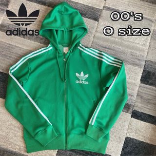 アディダス(adidas)の★希少レア★00'sヴィンテージ★adidasフード付きトラックジャケットO(パーカー)