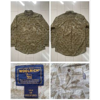 ウールリッチ(WOOLRICH)の美品 90s 00s vintage woolrich Chamois 総柄 緑(シャツ)