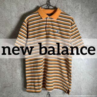 ニューバランス(New Balance)のnew balance マルチボーダー 半袖ポロシャツ ラガーシャツ スポーツ(ポロシャツ)