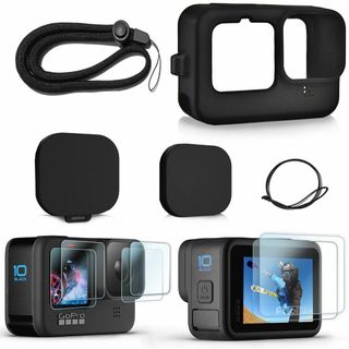 【色:GoProHero9Blackラバーケース+スクリーンプロテクター】Fit(その他)