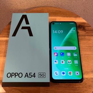 オッポ(OPPO)の【中古】Oppo A54 5G シルバーブラック(スマートフォン本体)