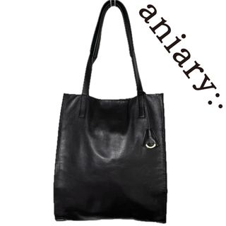 アニアリ(aniary)のaniary Reality Leather トートバッグ ダークブラウン(トートバッグ)