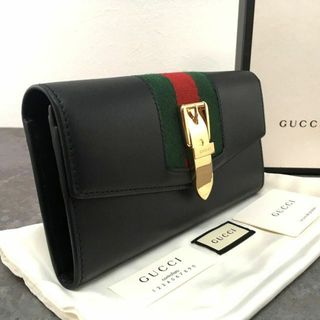 グッチ(Gucci)の未使用品 GUCCI 長財布 476084 シルヴィ 黒 159(財布)