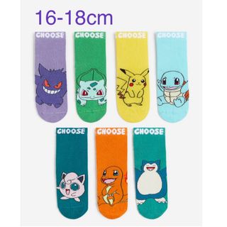 H&M - 新品　ポケモン　ソックス　靴下　7足セット　16-18cm 