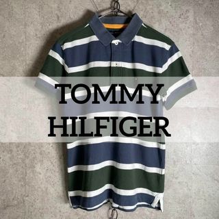 トミーヒルフィガー(TOMMY HILFIGER)のTommy Hilfiger 半袖ポロシャツ フェード感 ラガーシャツ ボーダー(ポロシャツ)