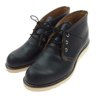 REDWING - RED WING レッドウィング ブーツ 9852 茶芯 犬タグ IRISH SETTER CHUKKA アイリッシュセッター チャッカブーツ ブラック クロンダイク ブラック系 9.5【中古】