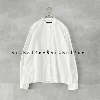 ニコルソンアンドニコルソン(nicolson&nicolson)のニコルソンアンドニコルソン　SKY-POPLIN コットンポプリンブラウス(シャツ/ブラウス(長袖/七分))