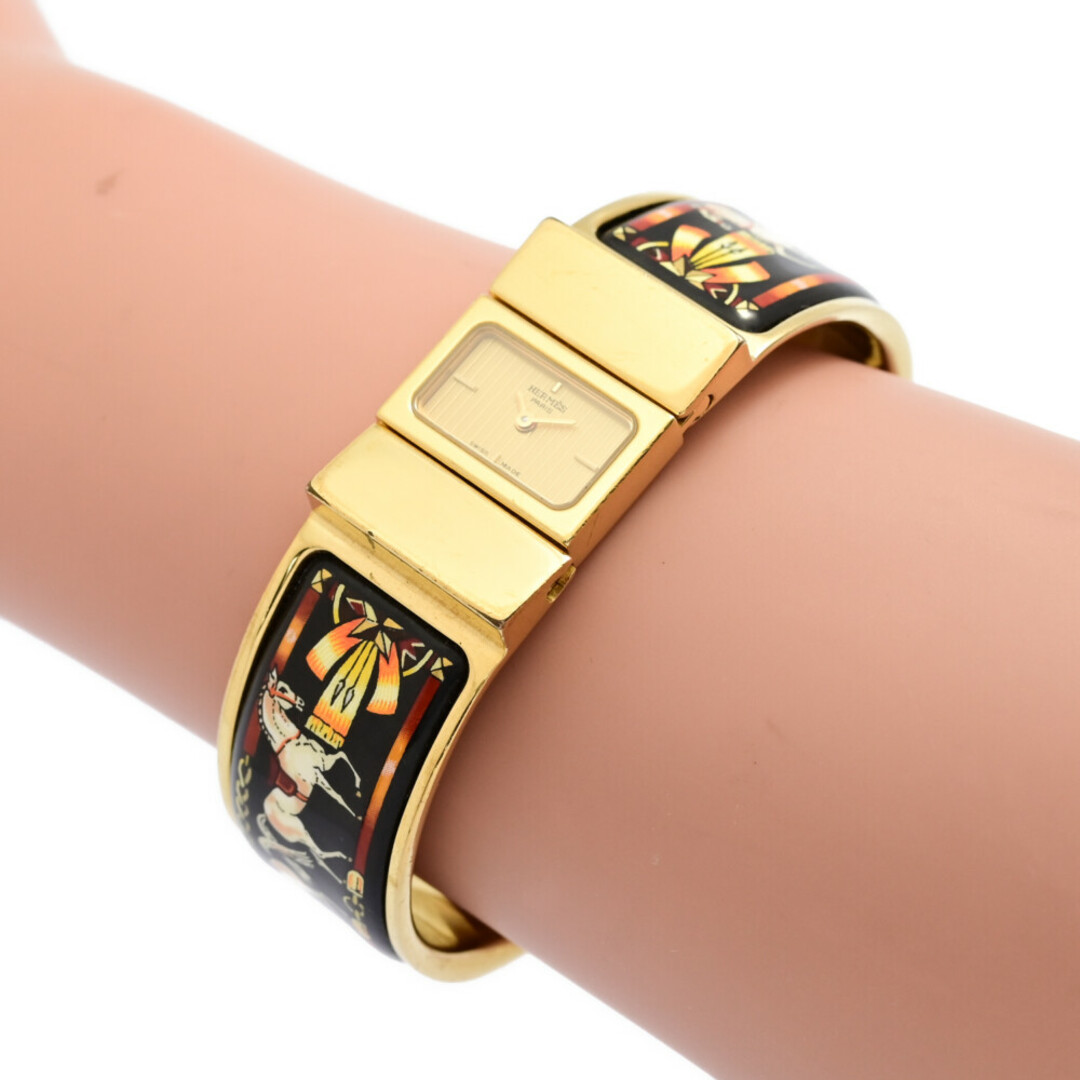 Hermes(エルメス)のエルメス ロケ バングルウォッチ クォーツ 時計 レディースのファッション小物(腕時計)の商品写真