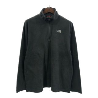 ザノースフェイス(THE NORTH FACE)のTHE NORTH FACE ノースフェイス POLARTEC ポーラテック フリースジャケット アウトドア ワンポイント グレー (メンズ XL) 中古 古着 Q6117(その他)