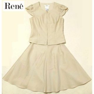 René - 極美品★ルネ Rene TISSUE★セットアップ ブラウス スカート スーツ