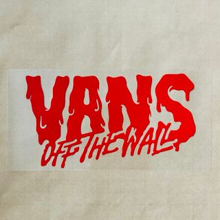 ヴァンズ(VANS)の[赤] VANS ヴァンズ カッティングステッカー◆グロス◆(スケートボード)