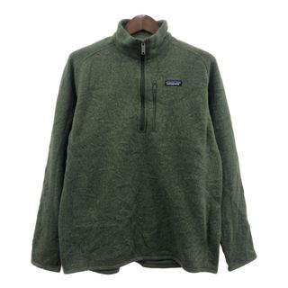 パタゴニア(patagonia)のpatagonia パタゴニア ハーフジップ ベターセーター フリースジャケット アウトドア グリーン (メンズ L) 中古 古着 Q6121(その他)