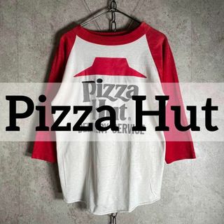 ヴィンテージ(VINTAGE)の80s90sヴィンテージ Pizza Hut ピザハット ラグランTシャツ(Tシャツ/カットソー(半袖/袖なし))