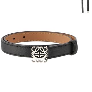 LOEWE - ロエベ LOEWE ベルト アナグラム レザー 2cm幅 細ベルト LOEWE - ロエベ LOEWE ベルト アナグラム レザー 2cm幅 細ベルト