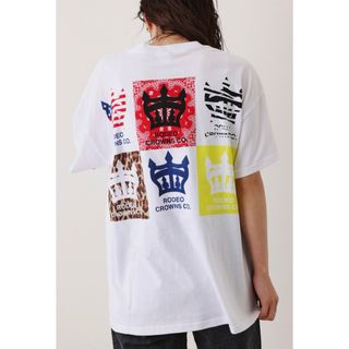 RODEO CROWNS WIDE BOWL - ロデオ★ WEB限定！CROWN BOX Tシャツ（ホワイト）