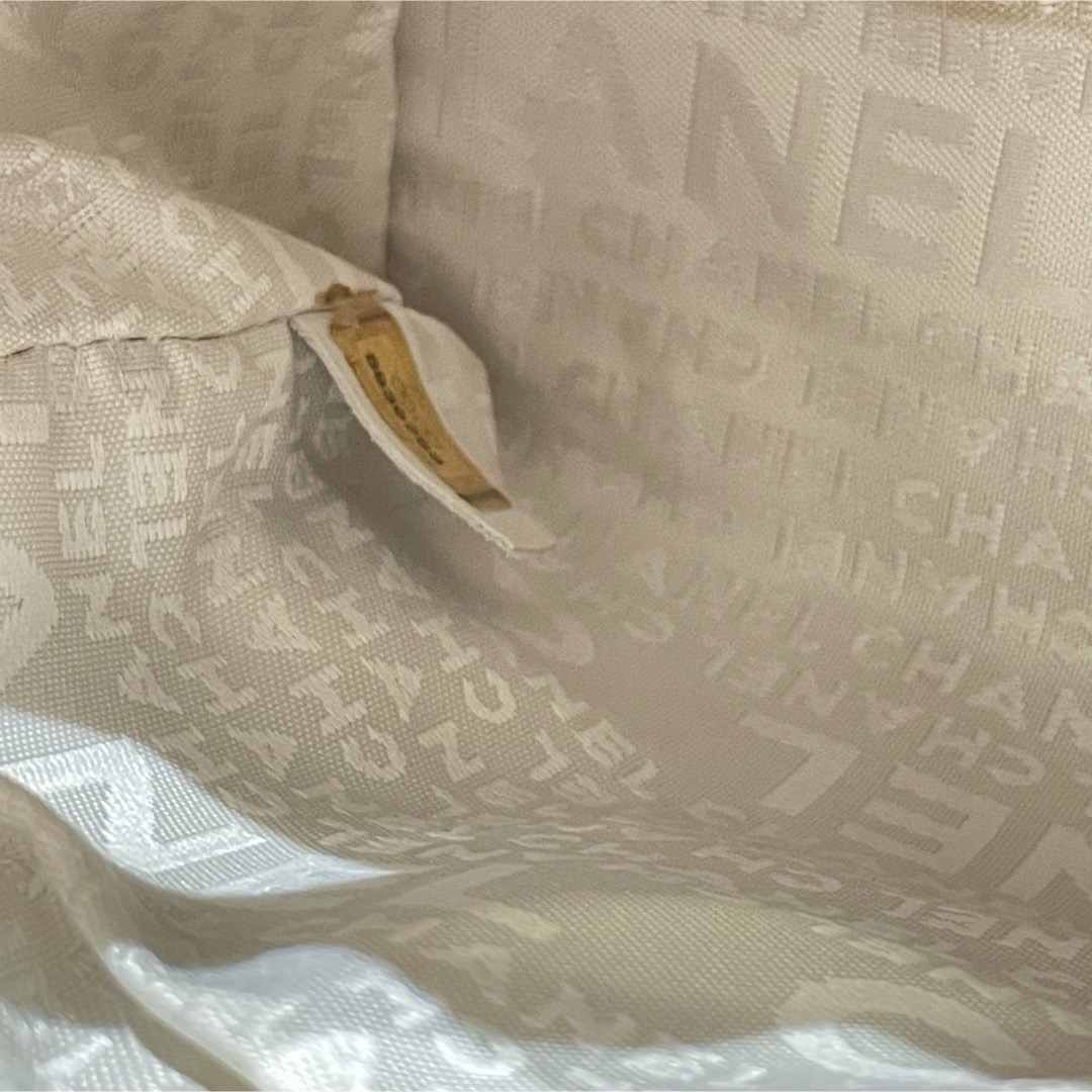 CHANEL(シャネル)のCHANEL♦︎シャネル 春夏コットン編み ピンクレザーチェーンバッグ レディースのバッグ(ハンドバッグ)の商品写真
