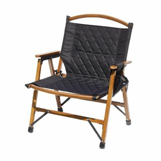 【色: BLACK(ブラック)】WAQ Folding Wood Chair フ(テーブル/チェア)