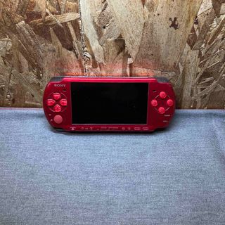 【Nえ1567】PSP 3000 レッド　SONY ソニー 箱無 