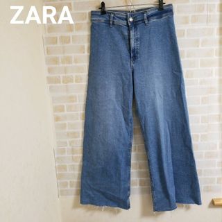 ZARA - ZARA ワイドデニムパンツ